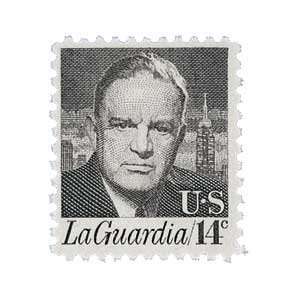 1397   1972 14c Fiorello H. LaGuardia Postage Stamp Numbered Plate 