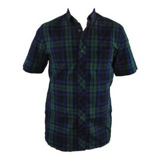 Fred Perry Tartan Plaid Mens Button Up Short Sleeve Shirt (Style M4354 
