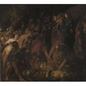 FRAMED oil paintings   Jacob Jordaens   24 x 22 inches   The Betrayal 