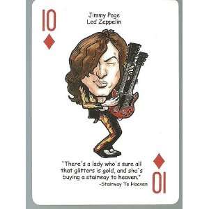 JIMMY PAGE   Led Zeppelin   ROCK & ROLL Playing Card