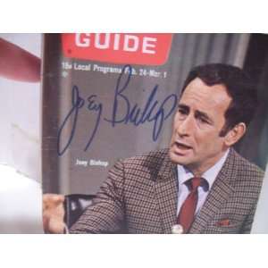  Bishop, Joey TV Guide Signed Autograph Feb 24 1968: Home 