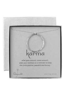 Dogeared Karma Pendant Necklace  