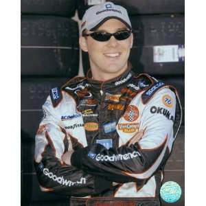 Kevin Harvick Close Up Shot With Sunglasses In Garage Area , 8x10