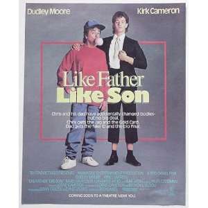  1987 Dudley Moore Kirk Cameron Like Father Like Son Movie 