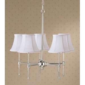 Laura Ashley SNL907 HST050 State Street Silver Chandelier and Shade