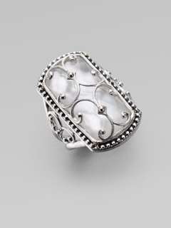 Jude Frances   Sterling Silver Scroll Ring    