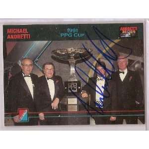Michael Andretti Signed Autographed Nascar Card