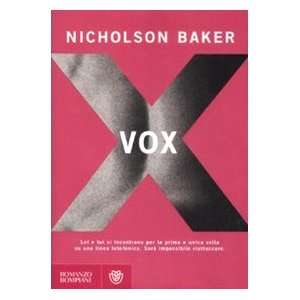  Vox (9788845261350) Nicholson Baker Books