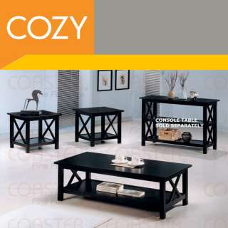 Modern Cappuccino Coffee Table & End Tables 3 Piece Set  