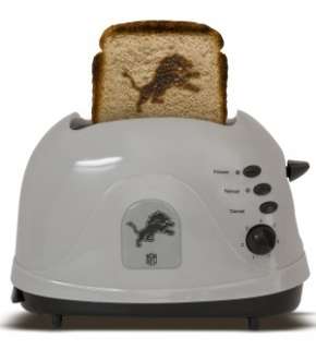   toaster featuring the detroit lions logo toasts bread english muffins