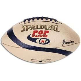  Spalding Pop Warner Leather Football ( Junior ) Sports 