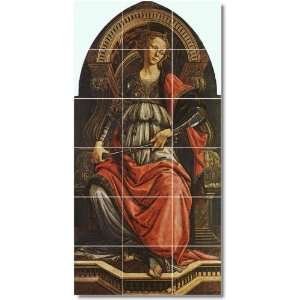 Sandro Botticelli Religious Wall Tile Mural 19  24x48 using (18) 8x8 
