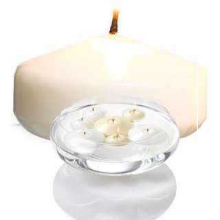 Case of 36   2 White Floating Candles for decorations for weddings 
