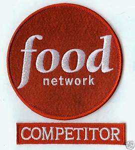 FOOD NETWORK COMPETITOR HALLOWEEN COSTUME 2 PATCH SET  