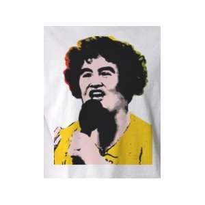 Susan Boyle Color   Pop Art Graphic T shirt (Mens XLarge)