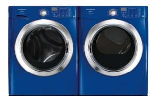 NEW Frigidaire Blue Front Load Washer & Gas Dryer Set FAFS4473LN 