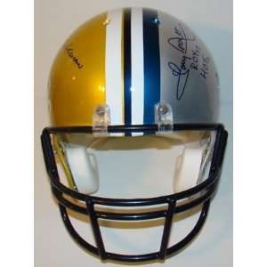 Tony Dorsett SIGNED Cowboys Pitt Helmet 1/1 JSA