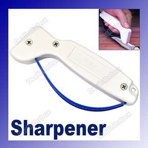 White Professional Kitchen Knife Tool Sharpener With Full Length 