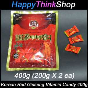 Korean Red Ginseng Vitamin Candy 400g (200g X 2ea)  