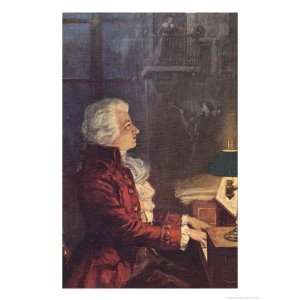  Wolfgang Amadeus Mozart Austrian Composer Giclee Poster 