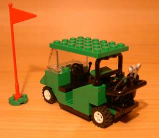   GOLF CART for town/city/club/train LEGO green golfer gift set flag