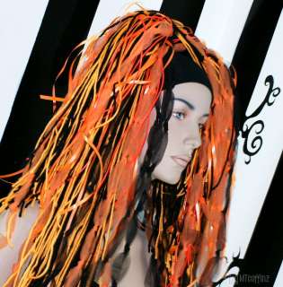 These Bright Orange and Black hair falls are a great way to make a big 
