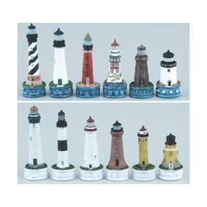  East Coast And Great Lakes Lighthouse Chess Set, King3 1 