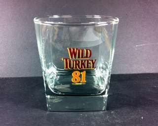 Wild Turkey 81 proof Kentucky Bourbon Bar Rocks Highball Glass  