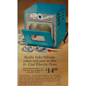   . Chef Electric Toy Oven Cake Pie   Original Print Ad: Home & Kitchen