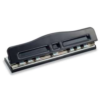 Officemate Adjustable 2 7 Hole Punch 5 11 Sheet Capacity Black with 