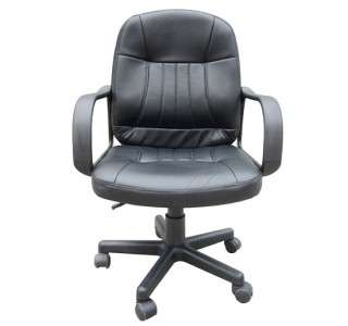 New Black PU Leather Computer Executive Office Chair Manager CEO Seat 