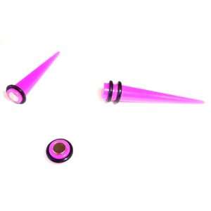 No Piercing Required   High Quality Hot Pink Acrylic Fake 
