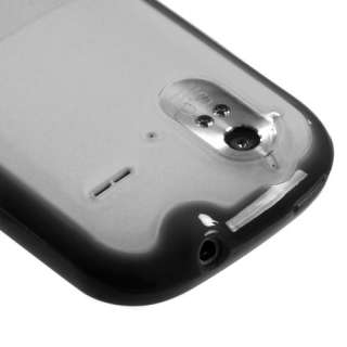 HTC AMAZE 4G T MOBILE TPU+PLASTIC HYBRID CANDY CASE SMOKE/BLACK  