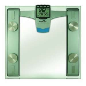 Precision One 7853 Glass Body Fat/Body Compostion Scale with Handheld 