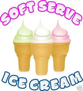 Ice Cream Decal 14 Concession Trailer Truck Food Sign  
