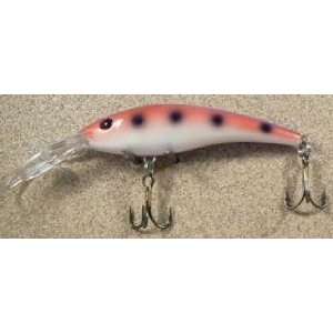  JLV Lures Curved Minnow Freshwater Diver Raspberry Spot  Walleye 