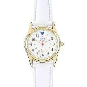   Mates Gold Military With Blue Heart Nursing Scrub Watch 869005 Gold