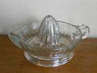 Vintage Ribbed Art Deco in Clear Glass Juicer/Reamer