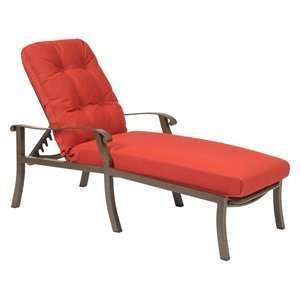    32W Cortland Cushion Adjustable Outdoor Chaise Patio, Lawn & Garden