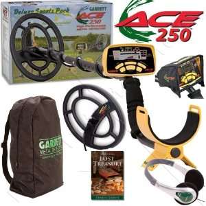  Garrett Ace 250 Metal Detector Sports Pk + Free Extras 