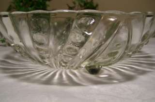   Hocking Oyster & Pearl Bubble Depression Glass Fruit Berry Bowl  