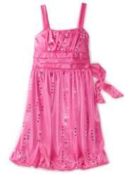 Amy Byer Girls 7 16 Silky Knit Sleeveless Empire Bubble Dress