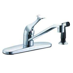  Glacier Bay Chrome Kitchen Faucet with Spray: Home 
