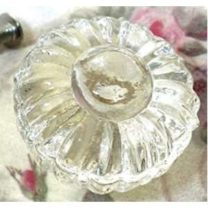  Glass Knobs ~ Shabby Chic Cabinet Knob ~ Crystal Glass Drawer Pulls 