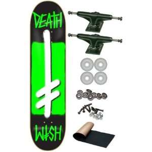  Deathwish Power Logo Green Complete Skateboard Deck New 