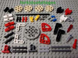 Lego Technic Mindstorms NXT RCX Bulk Lot Axles, Pins, 40 Tooth Gear 