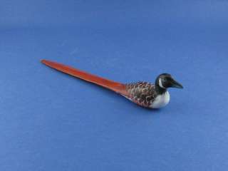 Canada Goose Wooden Letter Opener Hand Made Painted  