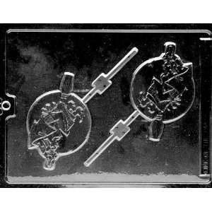    WITCH ON BROOM LOLLY Halloween Candy Mold Chocolate