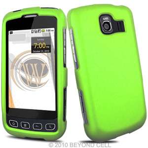 LG Optimus S LS670 Neon Green Hard Cover Phone Case  