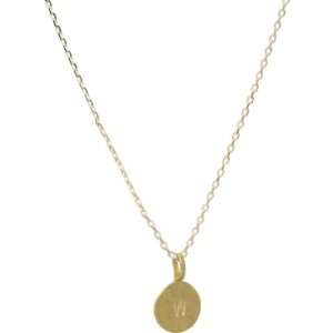  Heather Pullis Designs Initial Pendant (Gold W): Jewelry